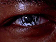 ...but later replaced it with actual cybernetic eyes.