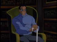 Due to his blindness and the fact that magic has to be seen and heard for spells to affect people, Jeffrey Robbins (Gargoyles) is immune to magic.
