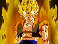 Gogeta (Dragon Ball Z) is a fusion between Son Goku and Vegeta.