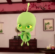 Wayzz (Miraculous: Tales of Ladybug & Cat Noir) is the kwami that grants magic power to the Turtle Miraculous, granting powers to the owner of the miraculous.