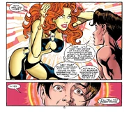 Charma (DC Comics) using her powerful hypnotic ability.