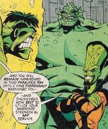 ...and many of Hulk's villains such Emil Blonksy/Abomination and Samuel Sterns/The Leader have their powers enhanced strength and intelligence respectively derived from Gamma energy.