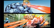 ...Cyclops' optic blast and Colossus' steel skin.