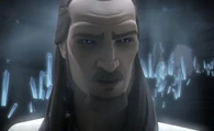 Qui-Gon Jinn (Star Wars) was the first Jedi to become a Force spirit when he died, however, due to his incomplete training Qui-Gon was only able to speak to the living, and could not show himself like most, but their were exceptions like on Mortis which had strange properties of the Force.