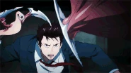 Shinichi Izumi & Migi.gif (1.51 MB) Shinichi Izumi (Parasyte) gained enhanced reflexes after merging with Migi's cells, allowing him to dodge attacks from a Parasite…