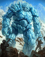 Ymir (Norse mythology) was a godlike giant so immense that the entire world was forged from his body.
