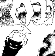 Gengar (Pokemon Adventures) using Dream Eater on Blue, trapping him in a dream and devouring his life energy.