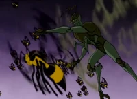 Clancy (Ben 10) has the power to control animals (mostly insects)...
