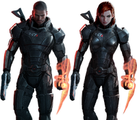 After being murdered by the Collectors, Commander Shepard (Mass Effect) was resurrected as a cyborg by Cerberus.