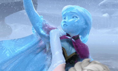 frozen anna freezes