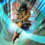 Gearfried the Swordmaster (Yu-Gi-Oh!) can tap into and draw out the maximum potential force of any blade he wields, allowing him to turn even a broken sword into a weapon of mass destruction.