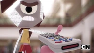 The rerun.jpg (64 KB) Rob (The Amazing World of Gumball) can alter reality by using the universal remote.