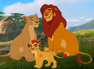 Simba and his family (The Lion King)