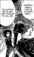 Akasha Bloodriver (Rosario + Vampire) possesses immortal regenerative powers due to possessing Alucard's blood, and even completely recreate her own body after being sealed within Alucard's.