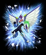 Geo Stelar (MegaMan StarForce) in his Ice Pegasus form.