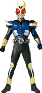 ...Storm Form is Agito's agile form that harnesses the power of wind through his left arm and grants him increased agility and reflexes...