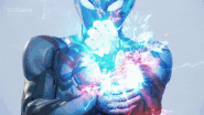 Ultraman Blazar (Ultraman) firing Blazar Beam.