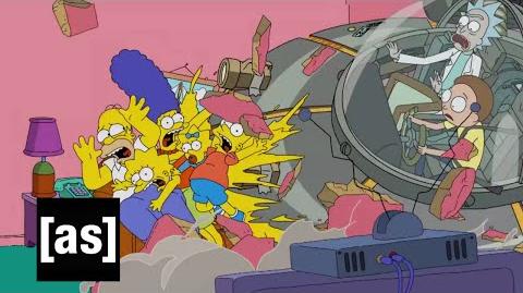 Simpsons Couch Gag - Rick and Morty - Adult Swim