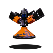 ...Sprinklers, which spray ink in a circle...