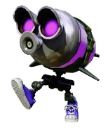 Octopods (Splatoon) will self-destruct if Agent 3 draws too close.