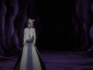 Ulquiorra Cifer (Bleach) firing a Bala to fire off bullets of spiritual energy from his hand...
