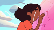 Connie Maheswaran (Steven Universe Future) kisses Steven to bring him back from his corrupted self.