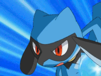 Riolu (Pokémon), much like his evolved form Lucario, is sensitive to Aura, but not as skilled in wielding it. Even so, it is still capable of projection an Aura Sphere to defend itself.
