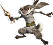 Squint (Ice Age) is a rabbit who serves as a member of Captain Gutt's pirate crew.