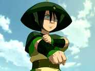 Even though Toph (Avatar: the Last Airbender) was born blind, she feels the vibrations in the earth to know whats happening in her surroundings.