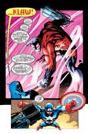 Klaw (Marvel Comics) uses his vibranium-based Sonic Disruptor on a regular basis.
