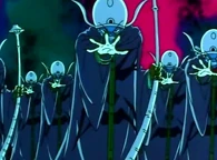 In order to trick the senshi, Zirconia (Sailor Moon SuperS) had made copies of himself and duplicated the senshi's mirror images and was able to mimic their own voices in order to stop them.