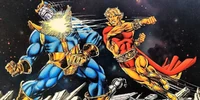 Adam Warlock (Marvel Comics) is one the greatest fighters in the universe having matched Thanos blow for blow on various occasions.
