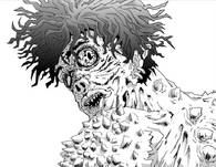 Sweet Mask (One-Punch Man webcomic) is a monster capable of transforming his body into a human one, both physically and biophysically. When angered, his real form is revealed.