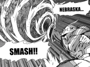 Nebraska Smash.jpg (960 KB) All Might (My Hero Academia) using his Nebraska Smash to create a spinning vortex