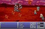 Sabin (Final Fantasy VI) can create flame clones of himself when performing his Rising Phoenix blitz attack.