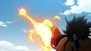Wall Eehto (Fairy Tail) firing his Anti-Matter Laser.
