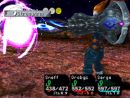 Grobyc (Chrono Cross) with the forbidden arm cannon Strong Arm