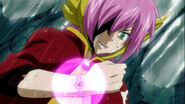 Meredy (Fairy Tail) through her convictions to Ultear can give her strength, enough to power her magic.