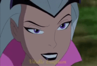 Charmcaster \(Ben10\) using a magic spell to control the
seeds.