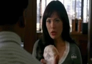 Joanna (Eastwick) using her power.