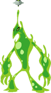 Polymorphs (Ben 10) like Goop have movable eyes.