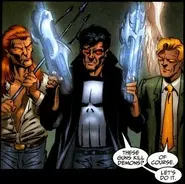 Gunskilldemos 6785.webp (24 KB) As the Angel Punisher, Frank Castle/Punisher's (Marvel Comics) weapons respond to his thoughts, allowing him to control their lethality.