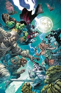 Monster-League-of-Evil.jpg (512 KB) The Monster League of Evil (DC Comics) is a team composed of the original classic monsters such as Dracula, Frankenstein’s Monster and more.