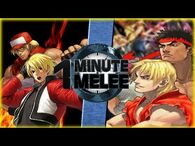 Rock & Terry vs Ken & Ryu (King of Fighters vs Street Fighter) - One Minute Melee S6 EP14