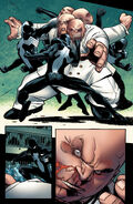 ...demonstrating his style of Speed Combat on larger opponents like the Kingpin...