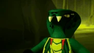 The Venomari (LEGO Ninjago: Masters of Spinjitsu) possess venom that makes their victims hallucinate.