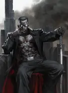 Blade Bamf.webp (88 KB) As a dhampir, Eric Brooks/Blade (Marvel Comics) has all of the strengths and abilities of the vampire race with none of the weaknesses except for their thirst.