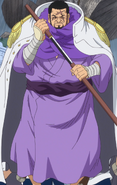 Despite being a blind elderly man, Fujitora (One Piece) is a extremely powerful Marine Admiral.