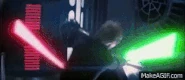 LukeRage.gif (1.04 MB) By tapping into his rage, Luke Skywalker (Star Wars) was able to defeat his father and match him in terms of physical strength, defeating Vader both physically and mentally.
