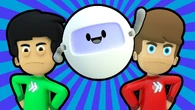 Ian, Anthony and their living game console Marley (Super Smosh)